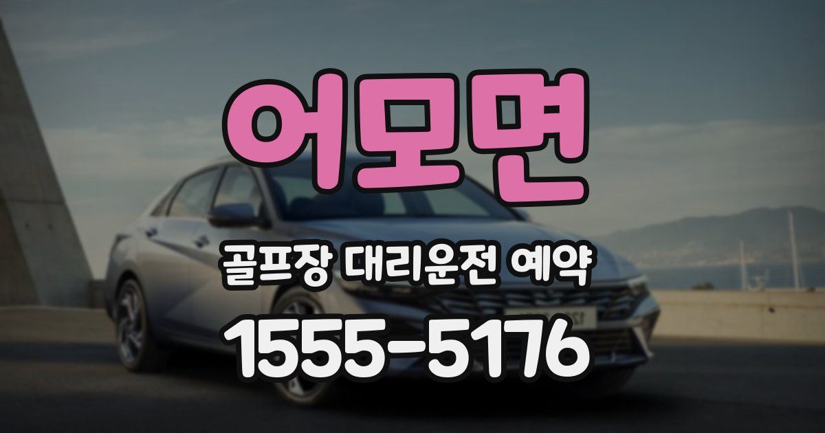 어모면 골프장 대리운전 예약