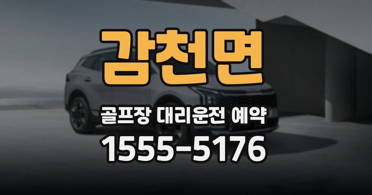 감천면 골프장 대리운전 예약