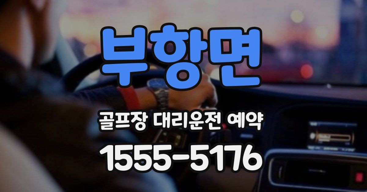 부항면 골프장 대리운전 예약