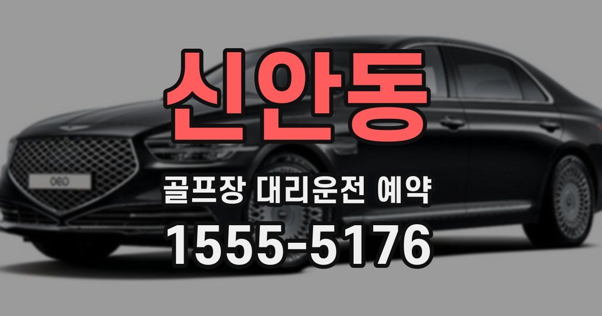 신안동 골프장 대리운전 예약