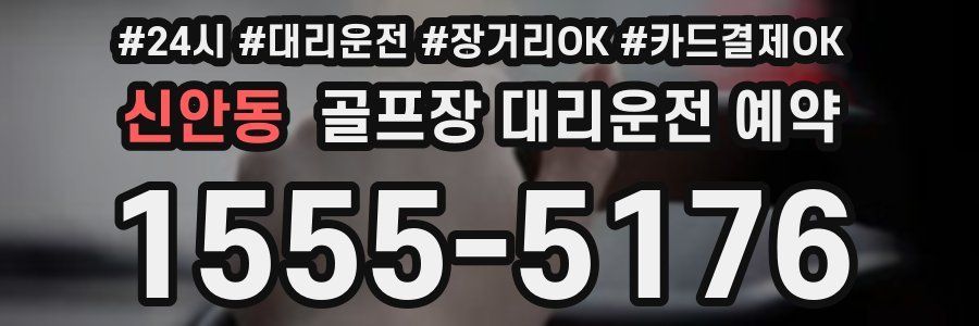 신안동 골프장 대리운전 예약