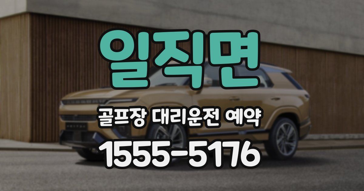 일직면 골프장 대리운전 예약