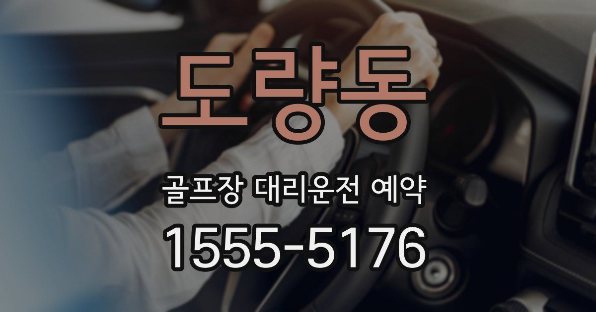 도량동 골프장 대리운전 예약