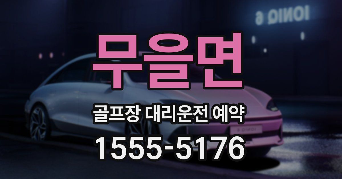 무을면 골프장 대리운전 예약