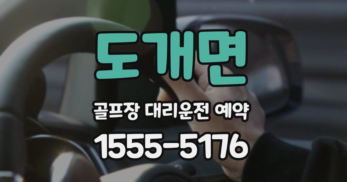 도개면 골프장 대리운전 예약