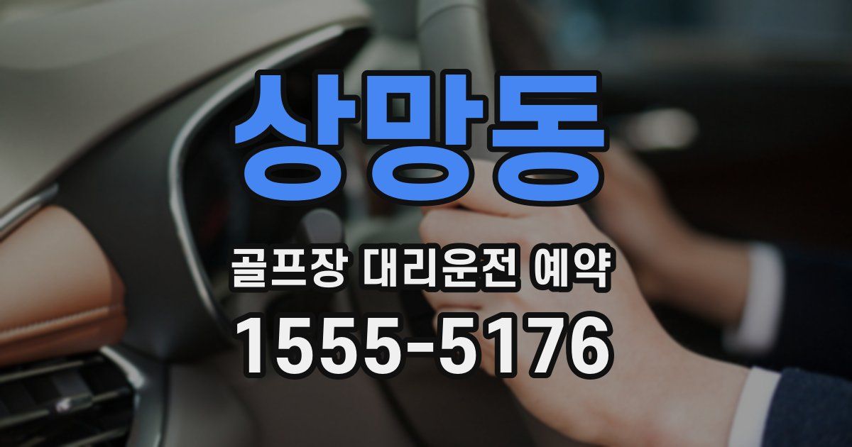 상망동 골프장 대리운전 예약