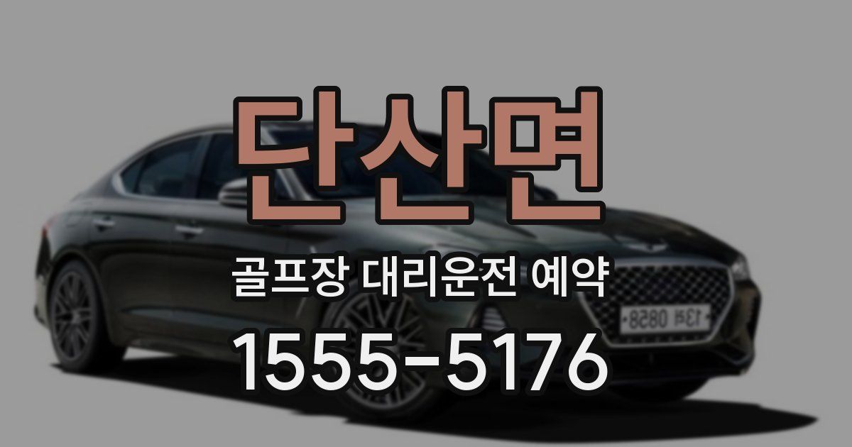 단산면 골프장 대리운전 예약