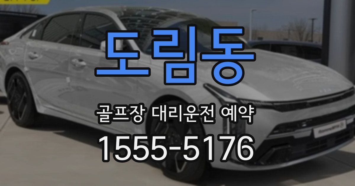 도림동 골프장 대리운전 예약