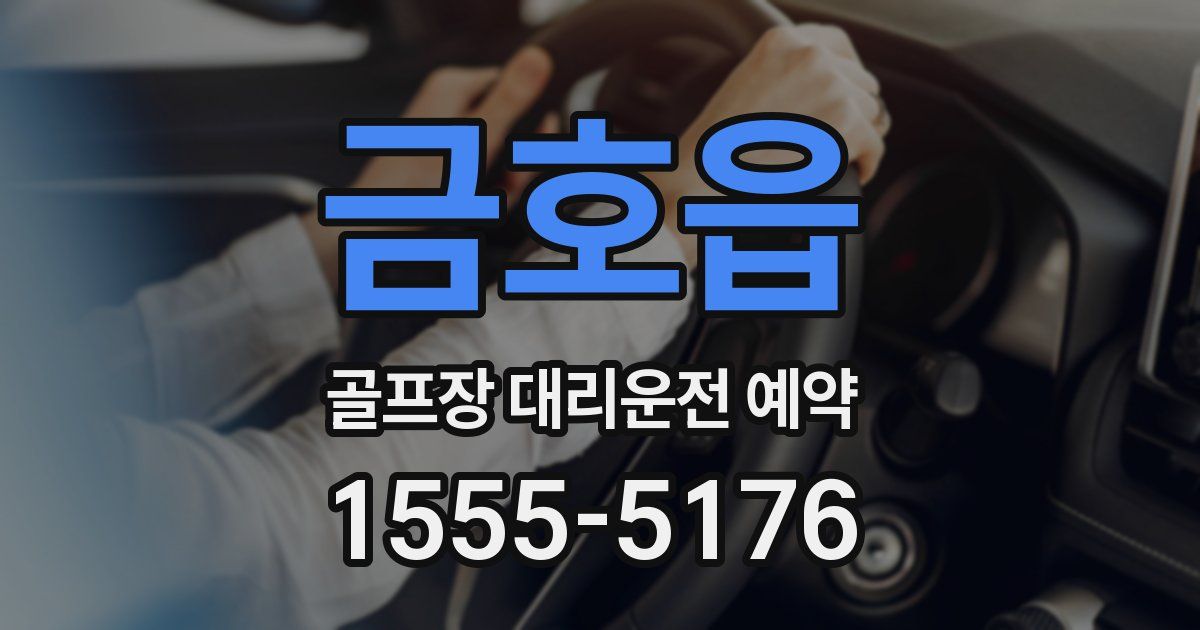 금호읍 골프장 대리운전 예약
