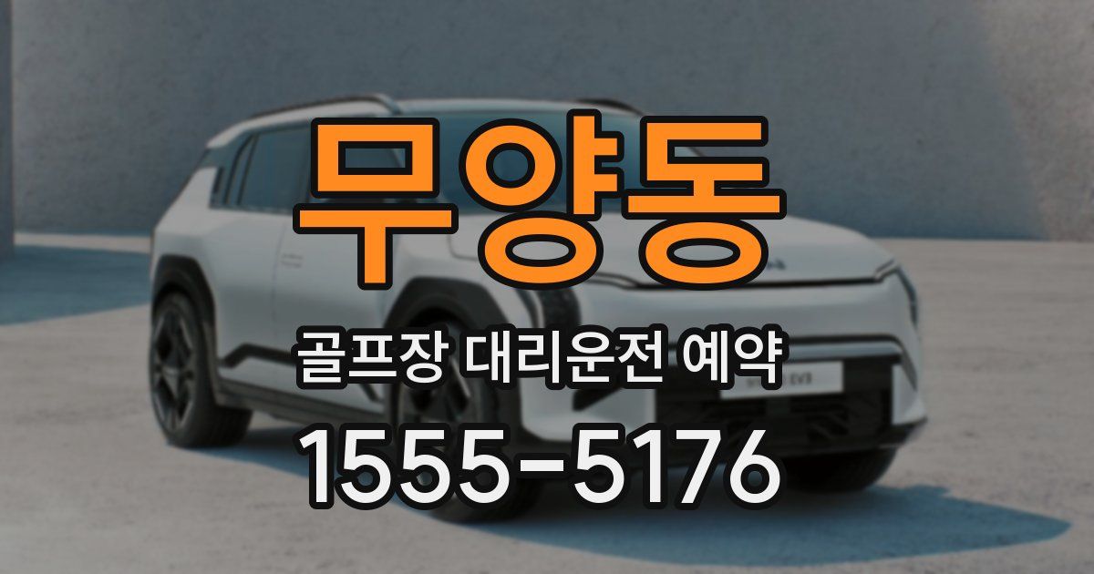 무양동 골프장 대리운전 예약
