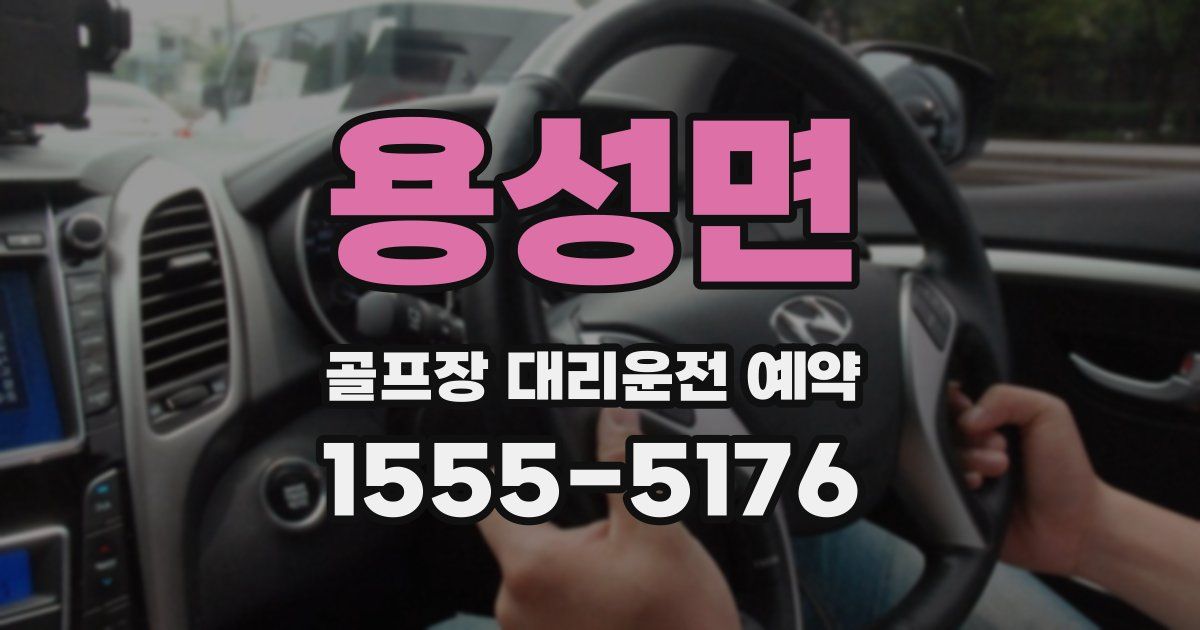 용성면 골프장 대리운전 예약