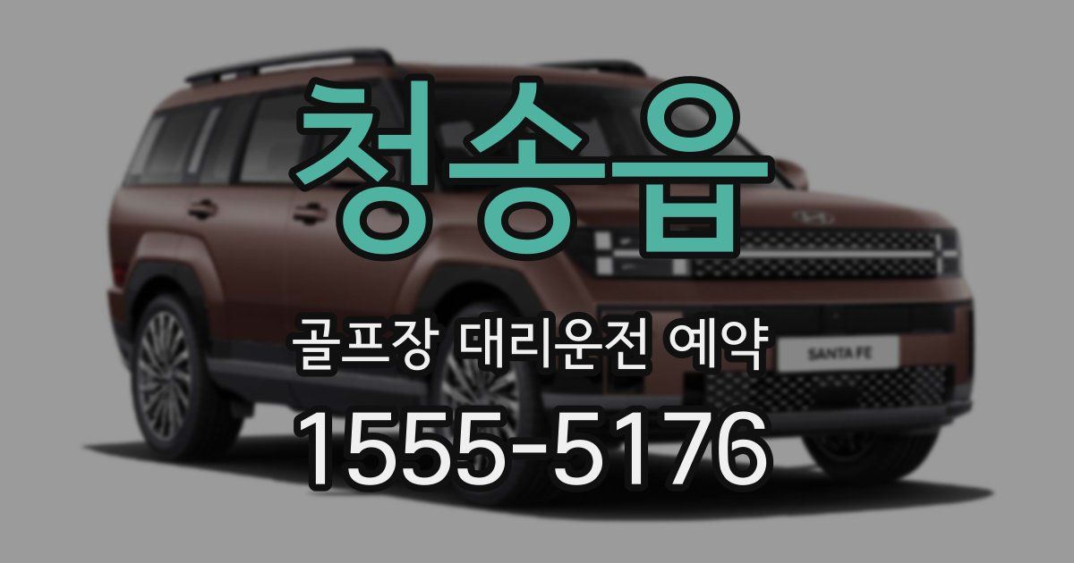 청송읍 골프장 대리운전 예약