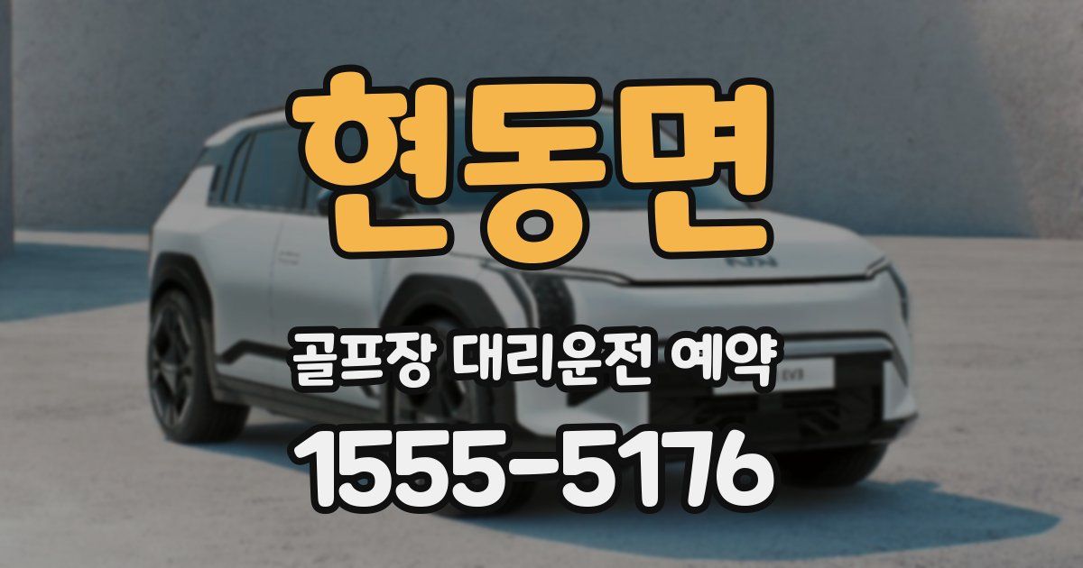 현동면 골프장 대리운전 예약
