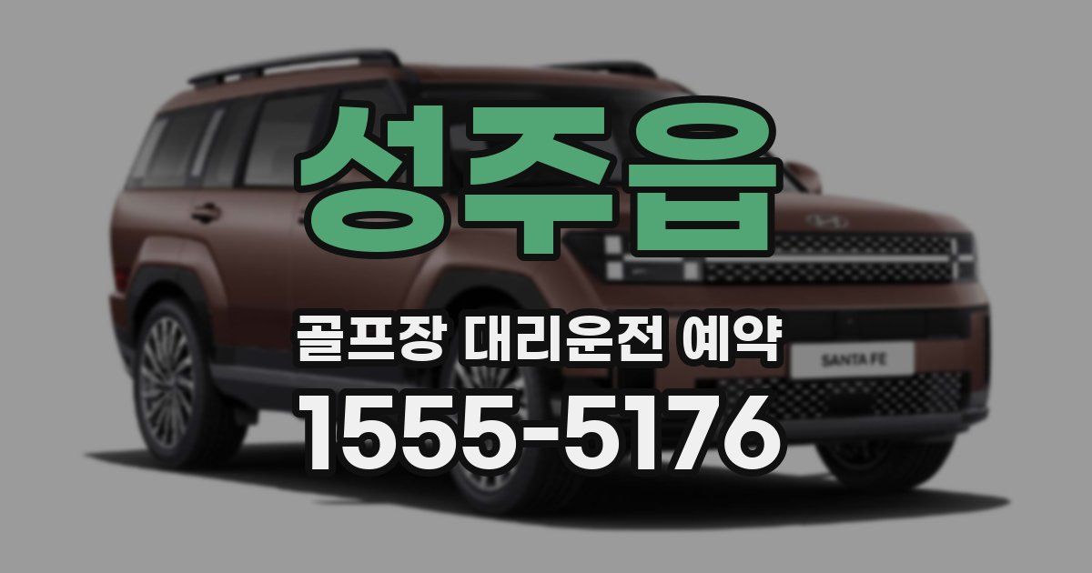 성주읍 골프장 대리운전 예약
