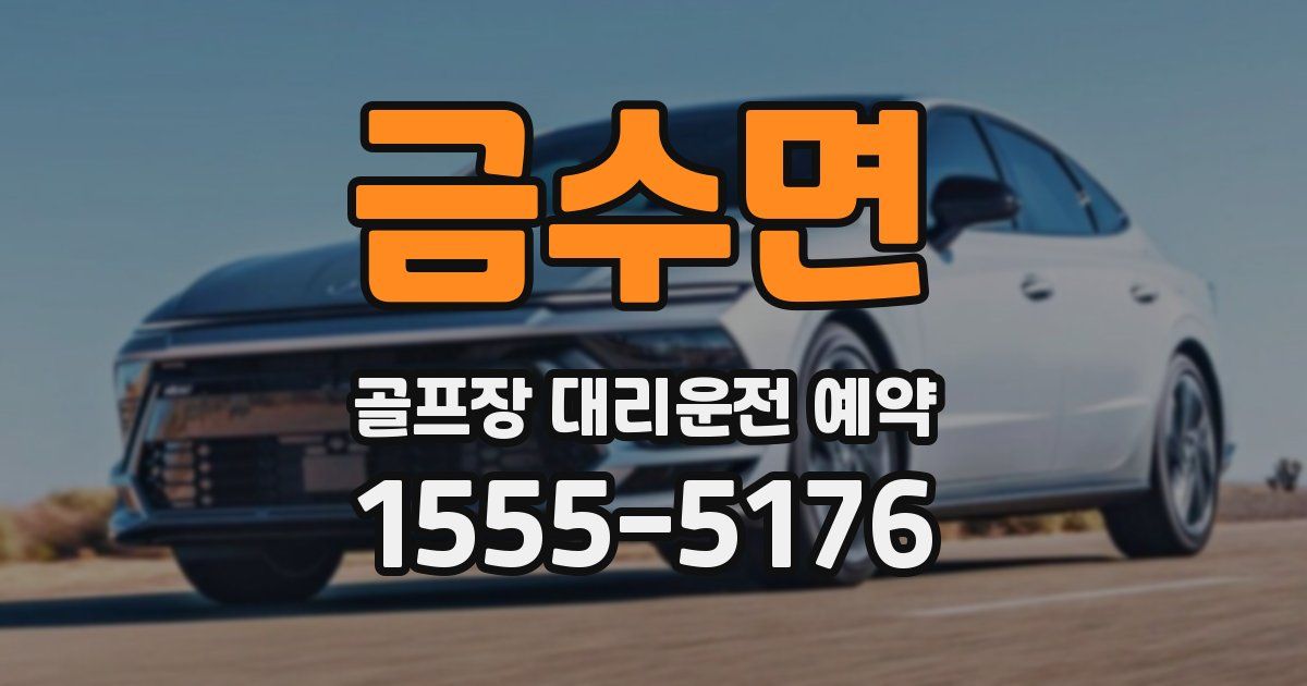 금수면 골프장 대리운전 예약