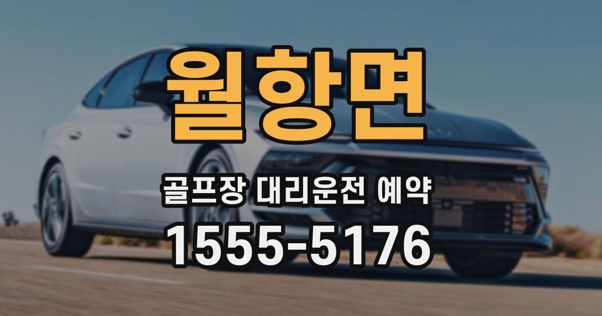월항면 골프장 대리운전 예약