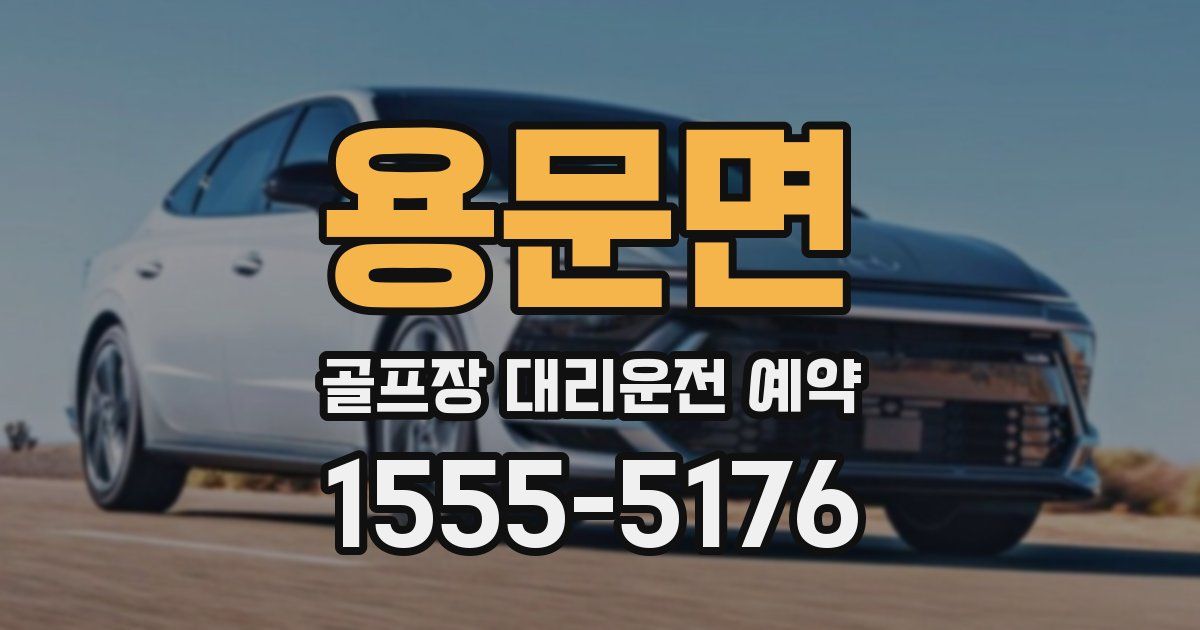용문면 골프장 대리운전 예약