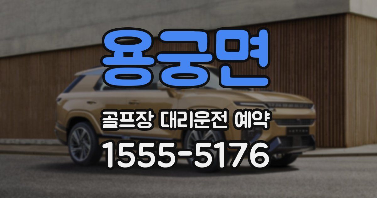 용궁면 골프장 대리운전 예약