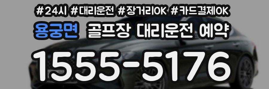 용궁면 골프장 대리운전 예약