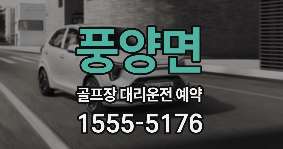 풍양면 골프장 대리운전 예약