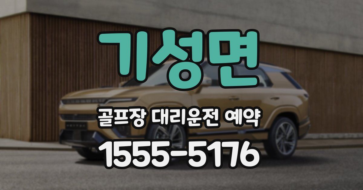 기성면 골프장 대리운전 예약