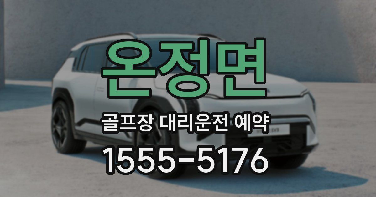 온정면 골프장 대리운전 예약