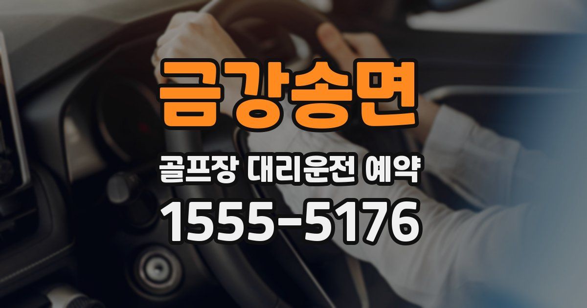 금강송면 골프장 대리운전 예약