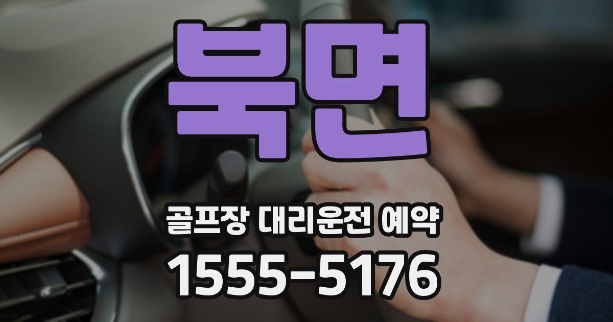 북면 골프장 대리운전 예약