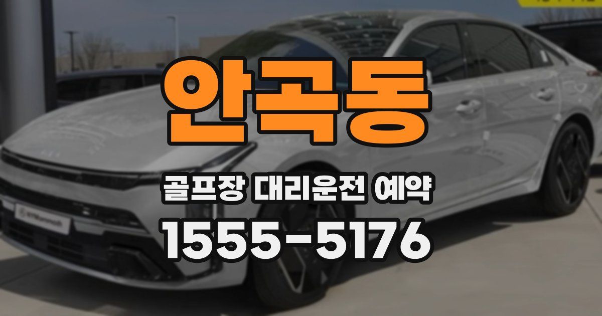 안곡동 골프장 대리운전 예약