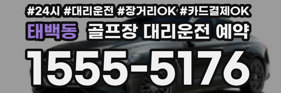 태백동 골프장 대리운전 예약