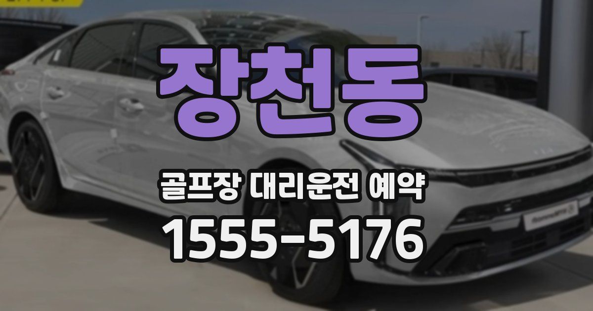 장천동 골프장 대리운전 예약