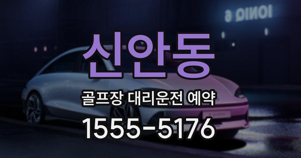 신안동 골프장 대리운전 예약
