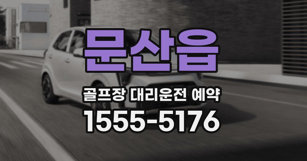 문산읍 골프장 대리운전 예약