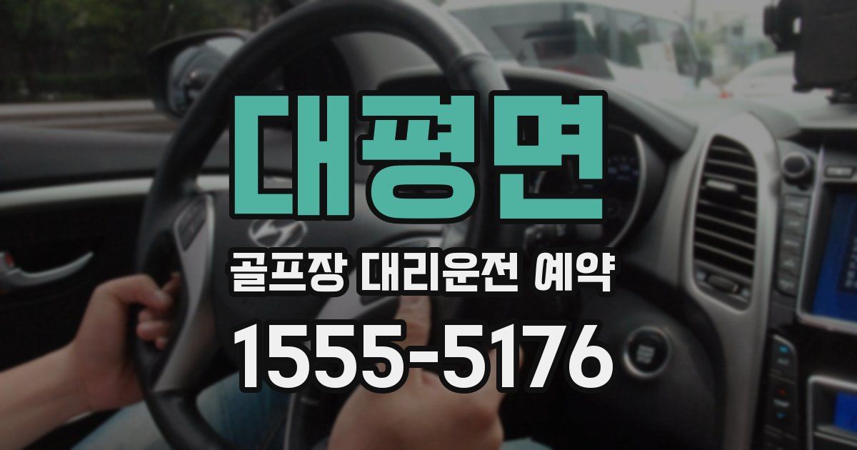대평면 골프장 대리운전 예약