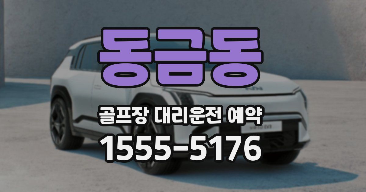 동금동 골프장 대리운전 예약