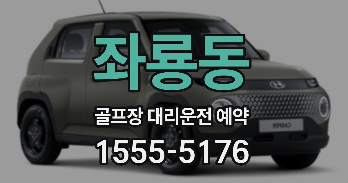 좌룡동 골프장 대리운전 예약