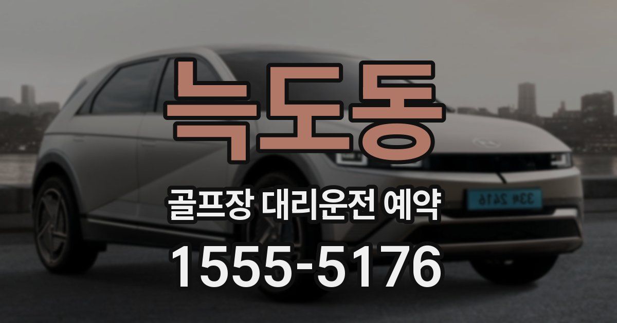 늑도동 골프장 대리운전 예약