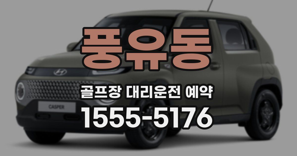 풍유동 골프장 대리운전 예약