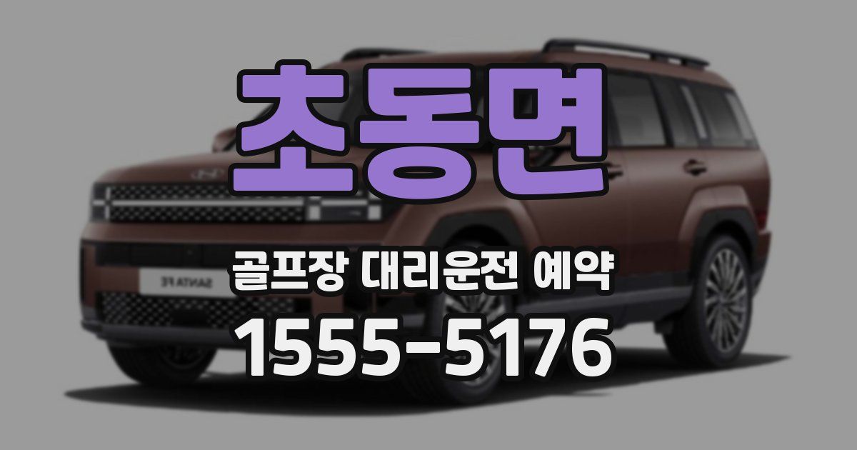 초동면 골프장 대리운전 예약