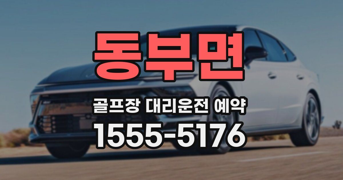 동부면 골프장 대리운전 예약