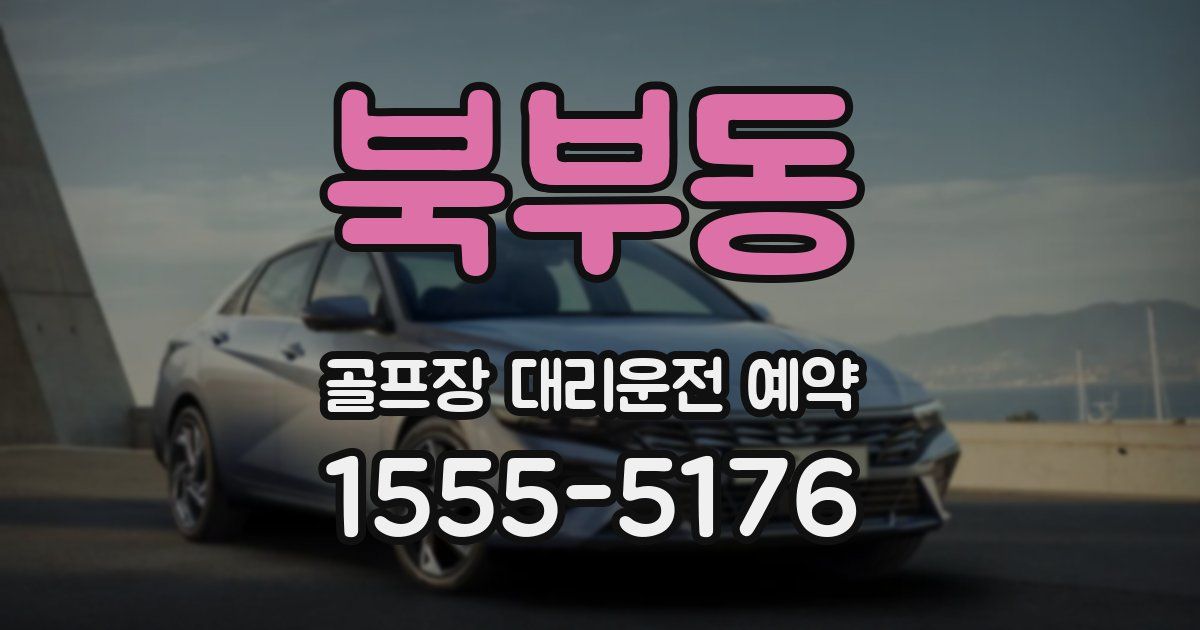 북부동 골프장 대리운전 예약