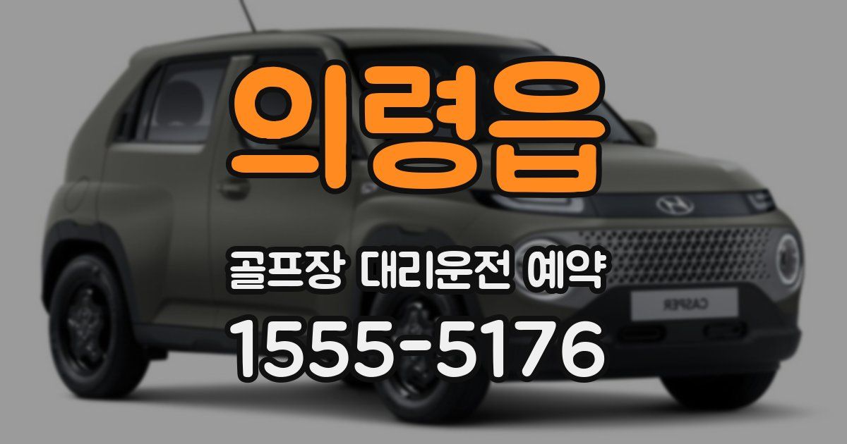 의령읍 골프장 대리운전 예약