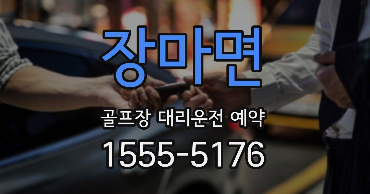 장마면 골프장 대리운전 예약