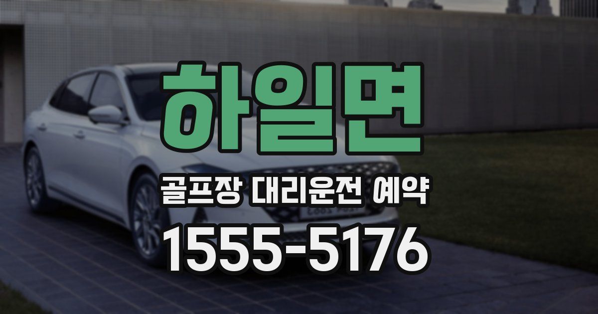 하일면 골프장 대리운전 예약