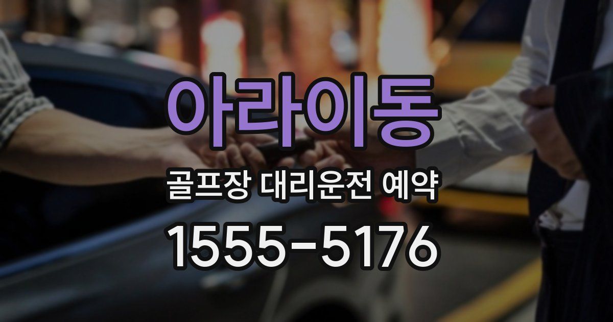 아라이동 골프장 대리운전 예약