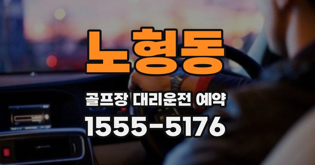 노형동 골프장 대리운전 예약