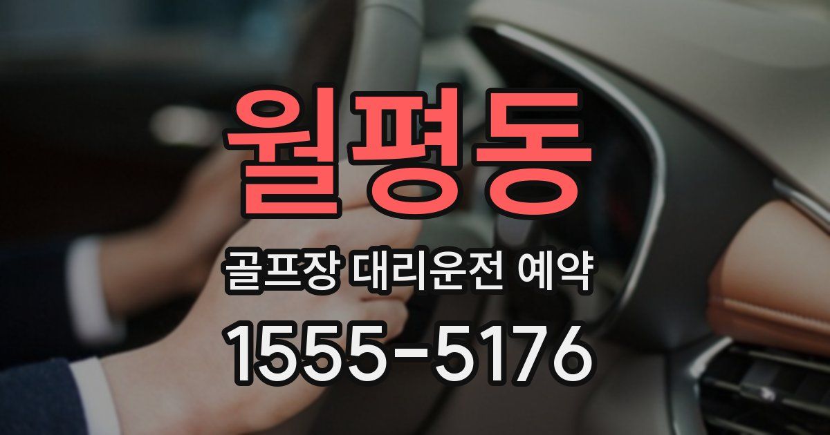월평동 골프장 대리운전 예약