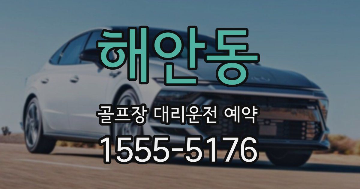 해안동 골프장 대리운전 예약