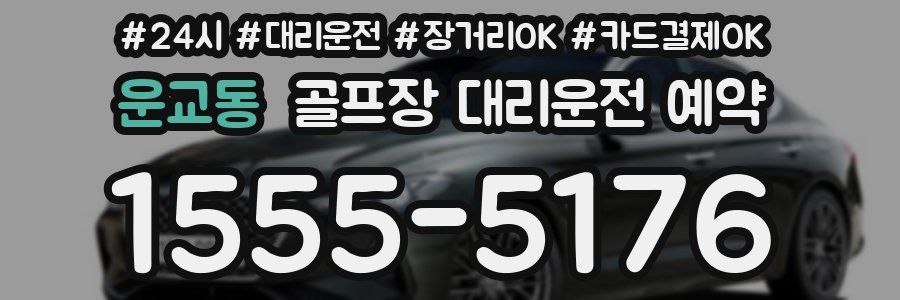 운교동 골프장 대리운전 예약