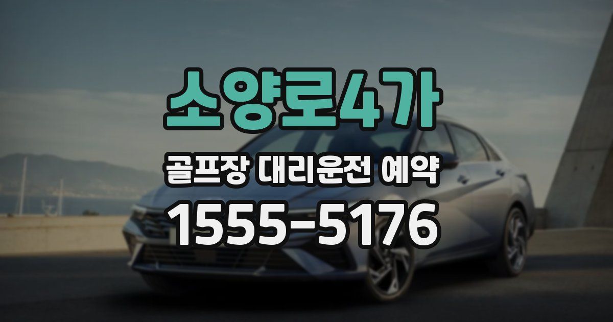 소양로4가 골프장 대리운전 예약